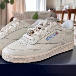 REEBOK | Club C 85 Vintage Women's Chalk & Alabaster Leather Shoes